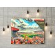Pittodrie Stadium Fine Art Canvas - Aberdeen FC